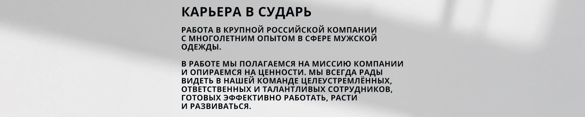 Карьера в Сударь